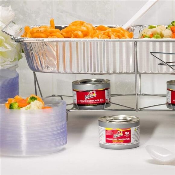 24 Piece Party Serving Kit Includes Chafing Dish Buffet Set and Serving Utensils - Picture 1 of 6
